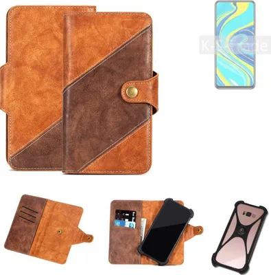 Produktbild von K-S-Trade Handyhülle Schutzhülle Bookstyle Case Wallet-Case kompatibel mit Xiaomi Redmi Note 9 Pro Cover Klapphülle Kantenschutz Smartphone