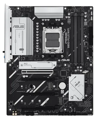Produktbild von ASUS PRIME B850-PLUS WIFI, AMD, Sockel AM5, AMD Ryzen 7000 Series, AMD Ryzen 8000 Series, AMD Ryzen 9000 Series, DDR5-SDRAM, 256 GB, DIMM