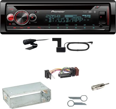 Produktbild von Pioneer DEH-S720DAB Bluetooth Digitalradio Einbauset für Mercedes E-Klasse W124