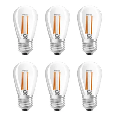 Image de 6 X Osram LED Filament Mini Edison ST45 4,8W E27 Clair Extra Blanc Chaud Dimmbar