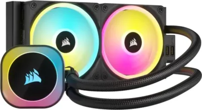 Produktbild von Corsair WAK Cooling iCUE Link H100i RGB AIO 240mm - chladič CPU - AMD Socket AM4 (Ryzen)