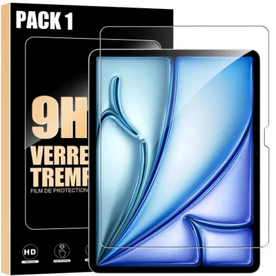Image de Verre Trempé pour iPad Air 11 Pouces M2/M3/M4 2024 2025 2026 - Protection d'écran Anti-Rayures