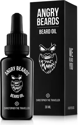 Produktbild von Angry Beards Bartöl Beard Oil Bartpflege holziger Duft EU 30 ml