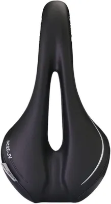 Productafbeelding van Fietszadel - Comfortabel zadel - Comfortabel fietsen - Schokabsorberend ontwerp - 278 x 150 mm - Zwart
