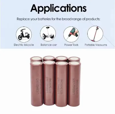 Zdjęcie produktu dla Akumulator wielokrotnego użytku - 18650 HG2, litowo-jonowy - 3000 mAh - 3,6–3,7 V - wysoki prąd (20 A) - zestaw 30 sztuk
