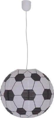 Produktbild von Näve Leuchten Schirme Fußball mit E27 Schirme Fußball mit E27 Papierleuchte "FUSSBALL" Ø: 40cm, Leuchtenschirm im Stil Junges Wohnen, aus Papier und Kunststoff in weiß, 40 cm hoch, Ø 40 cm, für E27 -Fassung