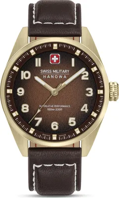 Produktbild von SWISS MILITARY HANOWA Herrenuhr Quarzuhr dunkelbraun / bronze onesize Herren 42 SMWGA0001502, SMWGA0001530, SMWGA0001550, SMWGA0001551
