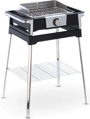 Produktbild von Tischgrill Elektrogrill SEVERIN SENOA BOOST S 80 - 500 °C eBBQ PG 8117 3.000 W PG 8117 aus Edelstahl, schwarzsilber Elektrogrill Tischgrill Grill Standgrill Barbecue Grill
