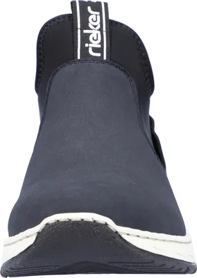 Produktbild von Rieker Damen Boot Stiefelette Schaftabschluss gestretcht dynamisch trendy M0053, Größe:40 EU, Farbe:Blau