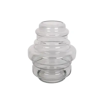 Produktbild von Present Time - Vase Distinct - Dunkelgrau - Ø20x25cm