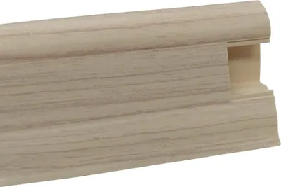 Zdjęcie produktu dla : Listwa przypodłogowa SLK50 W131 Jesion 2,5 m - Narożnik (zewnętrzny)
