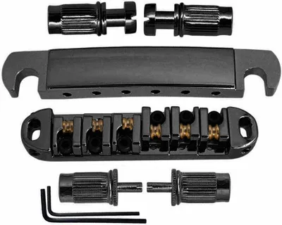 Obrázek produktu pro Jeffergarden kytarový váleček pro sedlový můstek nastavitelný tah -struny - deska - výměna pro elektrické kytary (BLACK)