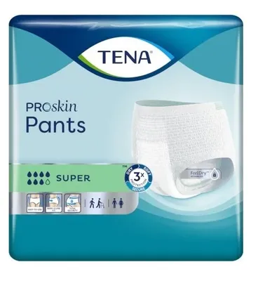 Zdjęcie produktu dla Majtki chlonne, Tena Pants ProSkin Super, L, 12 sztuk