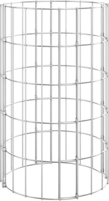 Image de vidaXL Colonne de gabion Rond Acier galvanisé Ø30x50 cm