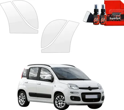 Produktbild von 4in1 Schutzfolie für hinteren & vorderen Seitenschwelle - Fiat Panda 3 Hatchback 5D (2011-2016) Grizz Protector