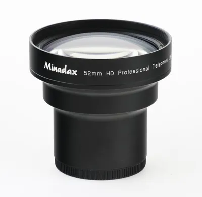 Produktbild von Minadax 1.7x Tele Vorsatz kompatibel mit Canon HG10, HV20, HV30, HV40, Legria HF M41, Legria HF M46, Legria HF M406