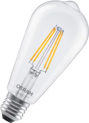 Produktbild von OSRAM SMART+ MATTER Filament Classic shapes Dimmable in Edison-Form, LED-Lampe, Glas, klar, 6 W, 806 lm, 2700 K, Matter, Smartspeaker-Kompatibel, Dimmbar