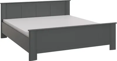 Produktbild von Bett >Chalet< Liegefläche 160x200cm, Graphit - 169x85x210cm (BxHxT)