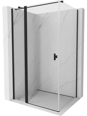 Obrázek produktu pro Mexen Mist T sprchový kout s otočnými dveřmi 105 x 100 cm, transparentní, černý - 8A4T-105-100-70-00