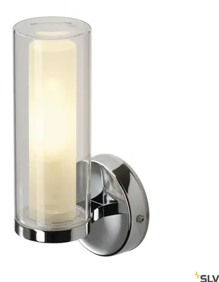 Image de Applique murale, WL 106 1-flamme E14 Lampe à miroir chromée Verre 26 cm