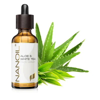 Zdjęcie produktu dla Serum do twarzy z aloesem i białą herbatą Nanoil 50ml rewitalizujące serum