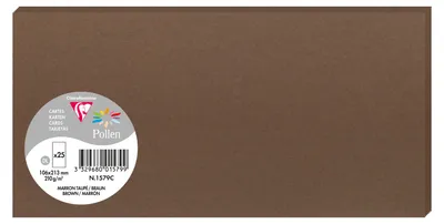 Produktbild von Clairefontaine Karte DL Pollen 210g braun