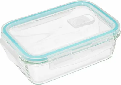 Immagine prodotto di 5five Simply Smart Frischhaltedose Clipeat, Glas, Kunststoff, Blau, 800 ml, 135005