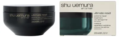 Produktbild von Shu Uemura Ultimate Reset 200ml, Unisex, beschädigtes Haar, 200 ml, Reparatur, Behandlung, Topf, aqua / water ● stearyl alcohol ● dimethicone ● behentrimonium chloride ● glycerin ●...