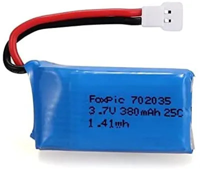 Obrázok produktu pre 1 kus Nabíjateľná LiPo batéria 3,7 V 380 mAh pre RC drony Quadrocopter HUBSAN X4 H107L H107C H107D H107 V252 JXD 385