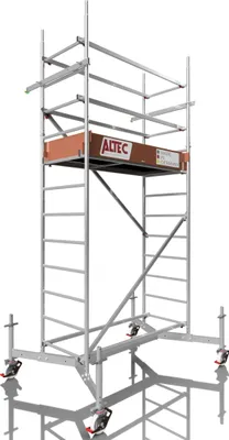 Image de ALTEC Rollfix 400 | incl. roulettes (Ø 150 mm) | traverse extensible | Echafaudage roulant