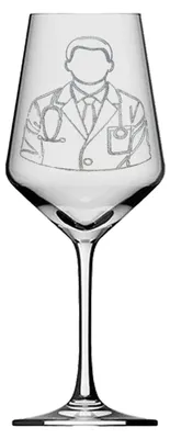 Produktbild von Exoda Weinglas graviert 1 Stück 350ml spülmaschinenfest für Rot- und Weißwein