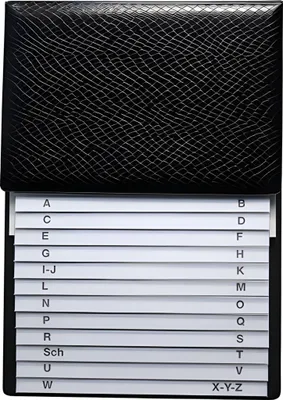 Obrázek produktu pro RNK Verlag 1716-9 Skládací telefonní seznam - černý, 160 x 230 mm