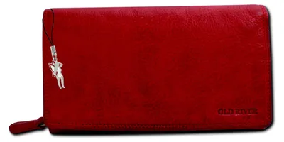 Produktbild von Portemonnaie rot Old River Leder D2OPD410R