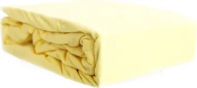Produktbild von Jersey Spannbettlaken, 100% Baumwolle, 90-100x200 cm + 25 cm Rundumgummizug Gelb