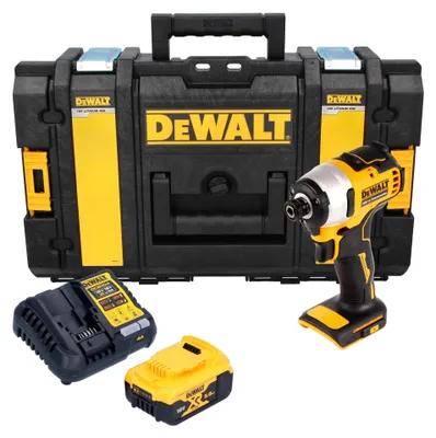 Immagine prodotto di Avvitatore a impatto a batteria DeWalt DCF 809 P1 18 V 1/4" brushless + 1x batteria da 5,0 Ah + caricabatterie + valigetta Tough Box