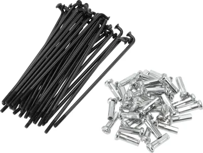 Produktbild von Universelle Fahrradspeichen Fahrradrad Speichen 14G 78mm Länge Kohlenstoffstahl Schwarz 1 Satz