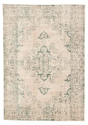 Produktbild von Teppich Vintage - Spring Ethnic Creme Grün