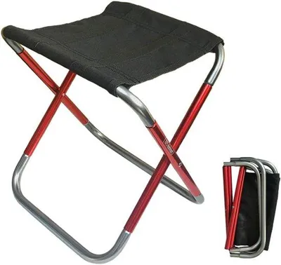 Produktbild von Famanu Campingstuhl Faltbar - Leichtgewicht Aluminium - Schwarz
