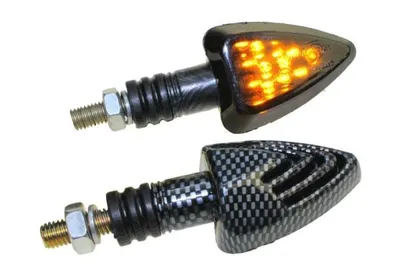 Immagine prodotto di Indicatori di direzione LED per moto Jake carbon tinted