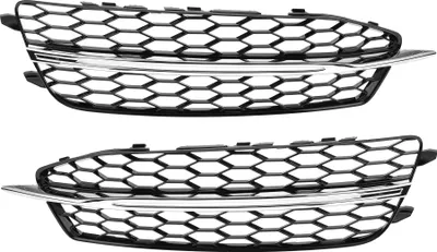Produktbild von 1 Paar Nebelscheinwerfergrill für Audi A6 C7 2011-2014 Robustes ABS Schwarz Vorne Links Rechts Vorne Untere Stoßstange Nebelscheinwerferabdeckungseinsätze
