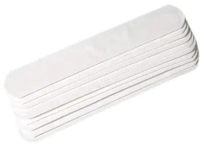 Image de Absorbants de transpiration jetables pour bonnets - Bandes absorbantes adhésives pour casquettes - Nylon - Sport - 10 pièces - Blanc