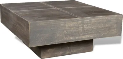 Produktbild von Couchtisch Dunkelbraun Quadratisch Massivholz Mango