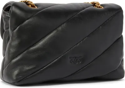 Immagine prodotto di PINKO Pelle borsa a tracolla borsa a tracolla Love Puff Classic CL Sheep Nappa Black - Antique Gold nero