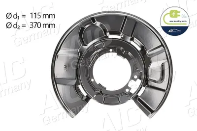 Produktbild von AIC Spritzblech Bremsscheibe für BMW 3 Touring (E91) Hinten Rechts 56989 Ankerblech