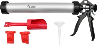 Image de GEKO Pistolet d'extrusion 600 ml aluminium avec accessoires G00667