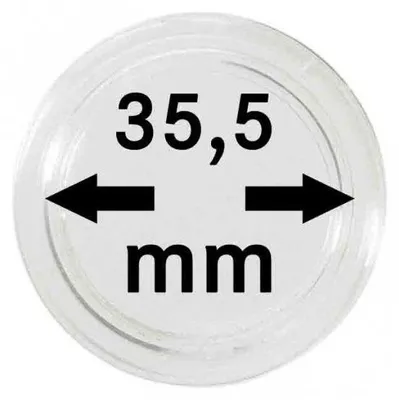 Produktbild von Lindner 2251355 Münzkapseln 35,5 mm-100er Pack