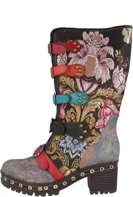 Produktbild von Spring Footwear BRAZEN Stiefel in Übergrößen Schwarz BRAZEN-BM große Damenschuhe
