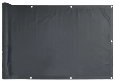 Produktbild von Balkon Sichtschutz Windschutz Sonnenschutz Zaunbespannung Balkonverkleidung aus Polyester für Terrasse Garten und Zaun Anthrazit 75 x 400 cm