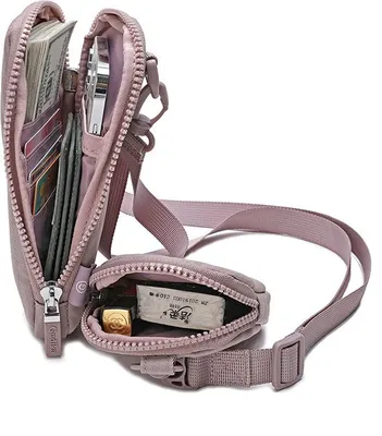 Obrázek produktu pro Gudika Crossbodytas pro ženy - Stylová plátěná kabelka přes rameno v růžové barvě - Kabelka s malou peněženkou