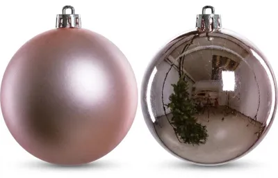 Produktbild von Trendline Weihnachtskugeln bruchfest, langlebig Ø 8 cm rosa 6 Stück